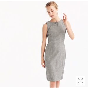 J. Crew Houndstooth Sheath Dress in Wool